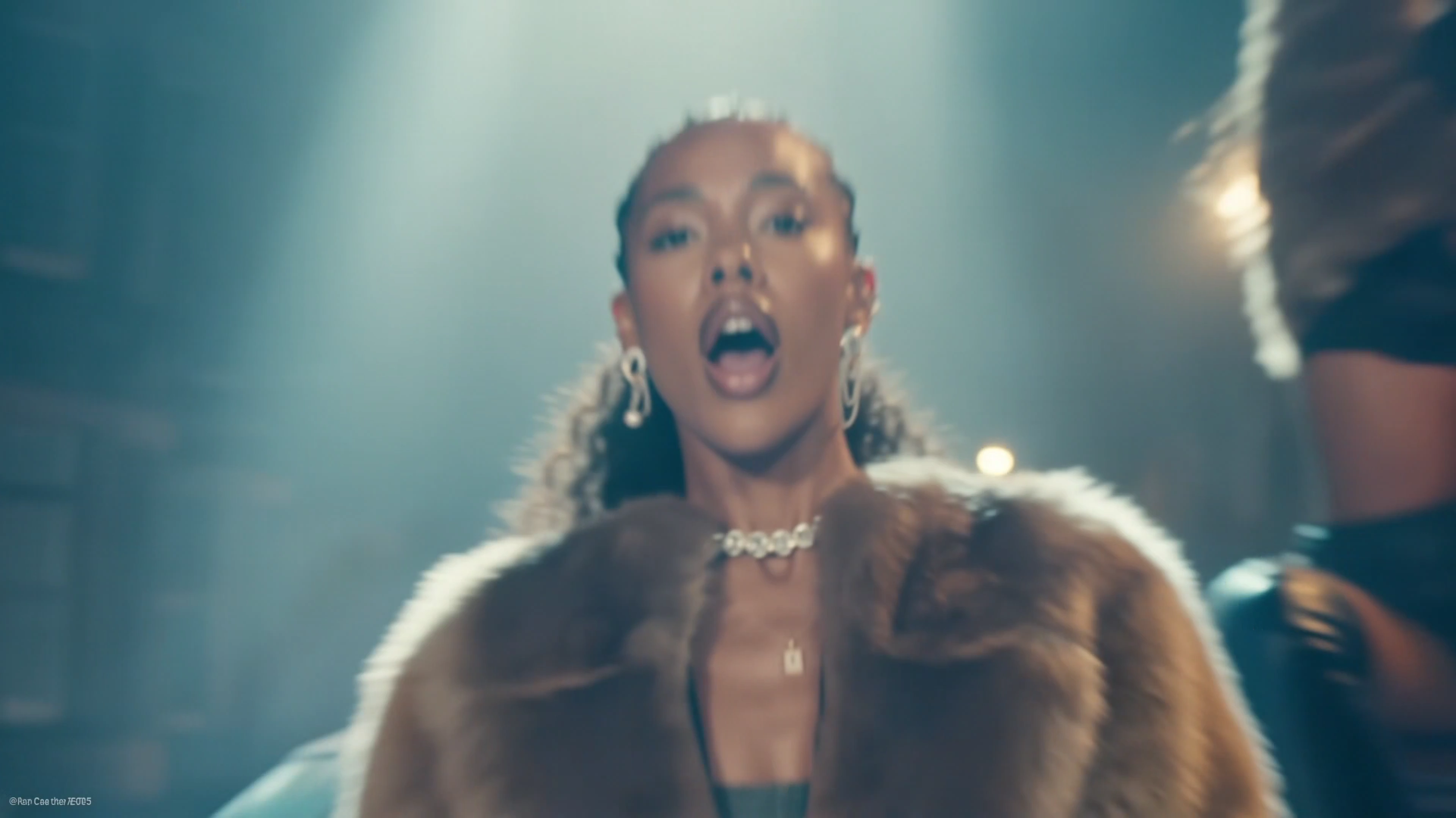 Glittering Skirt Explodes in Light During a Midnight Music Video