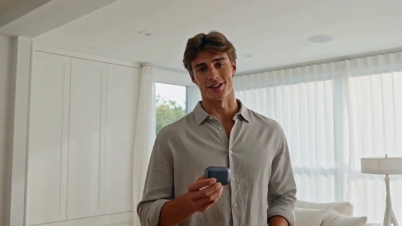 Sleek Wireless Earbuds Star in a Realistic Lifestyle Montage