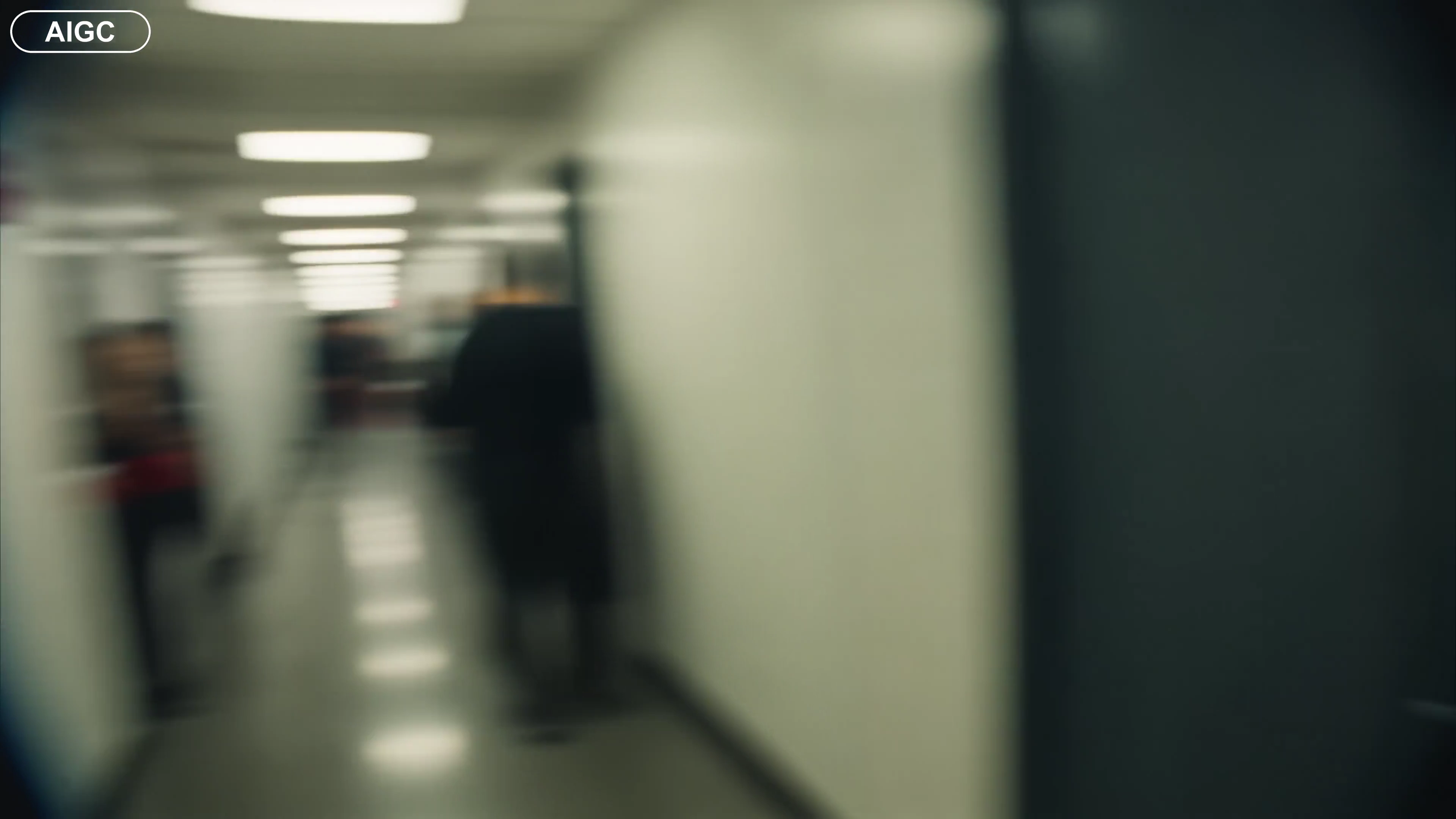 Soft Vintage DV Vlog: Idol's Playful Dash Through Music Show Hallways