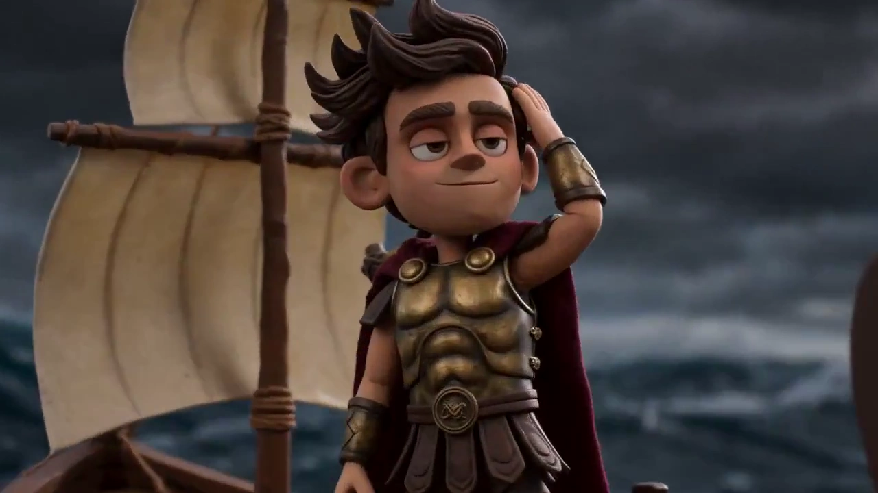 Mythical Hero Launches Olive at Sea Monster in Claymation