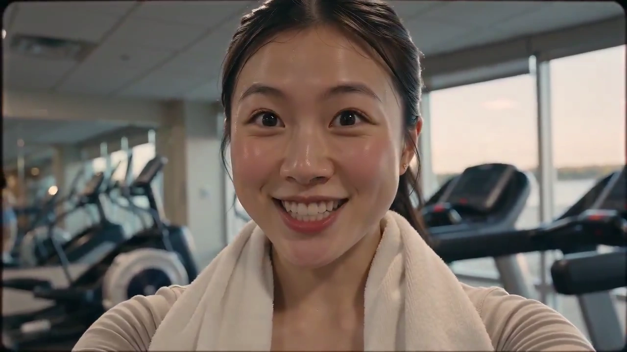 Exhausted Idol Laughs While Wiping Sweat After Cardio