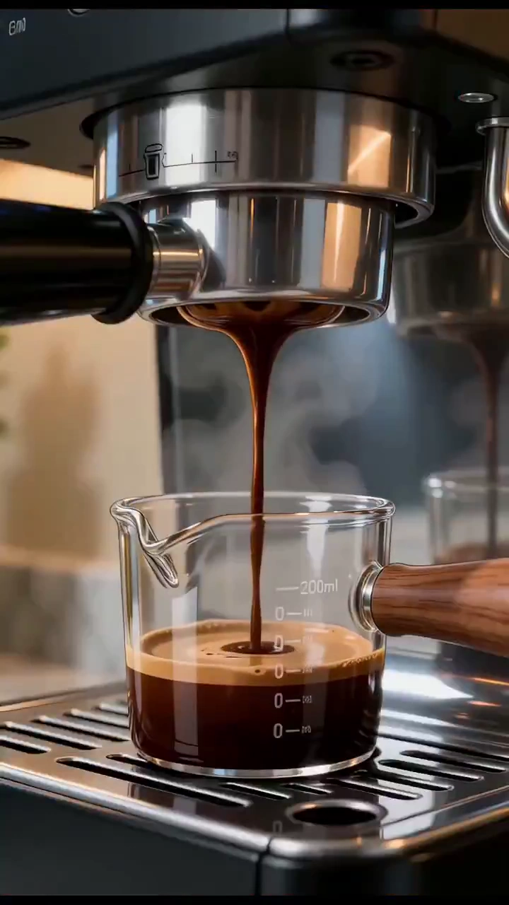 Chocolate-Coated Glass Fills With Silky Espresso and Velvety Foam