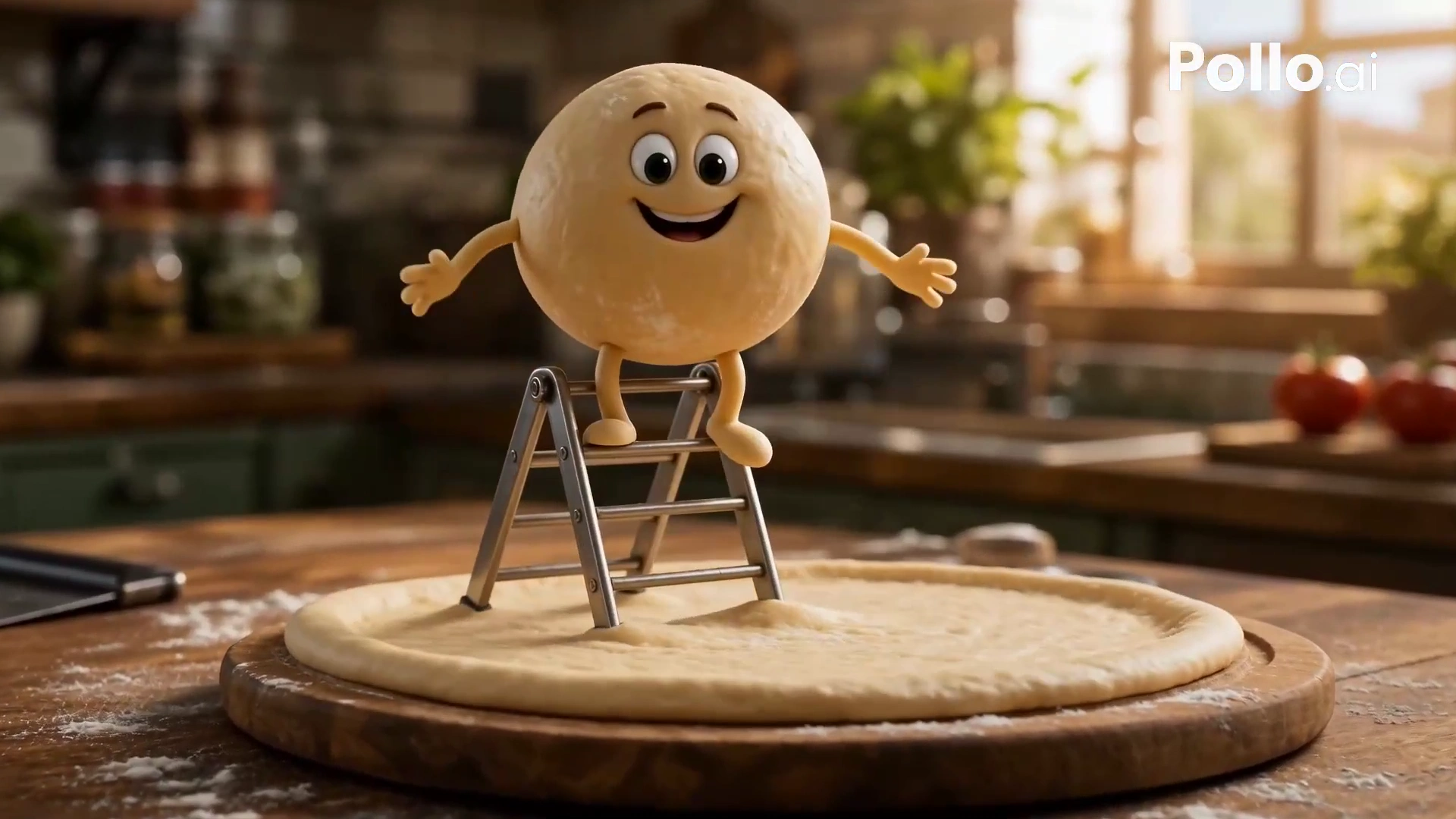 A Mozzarella Block Slides Down a Grater to Shower a Pizza