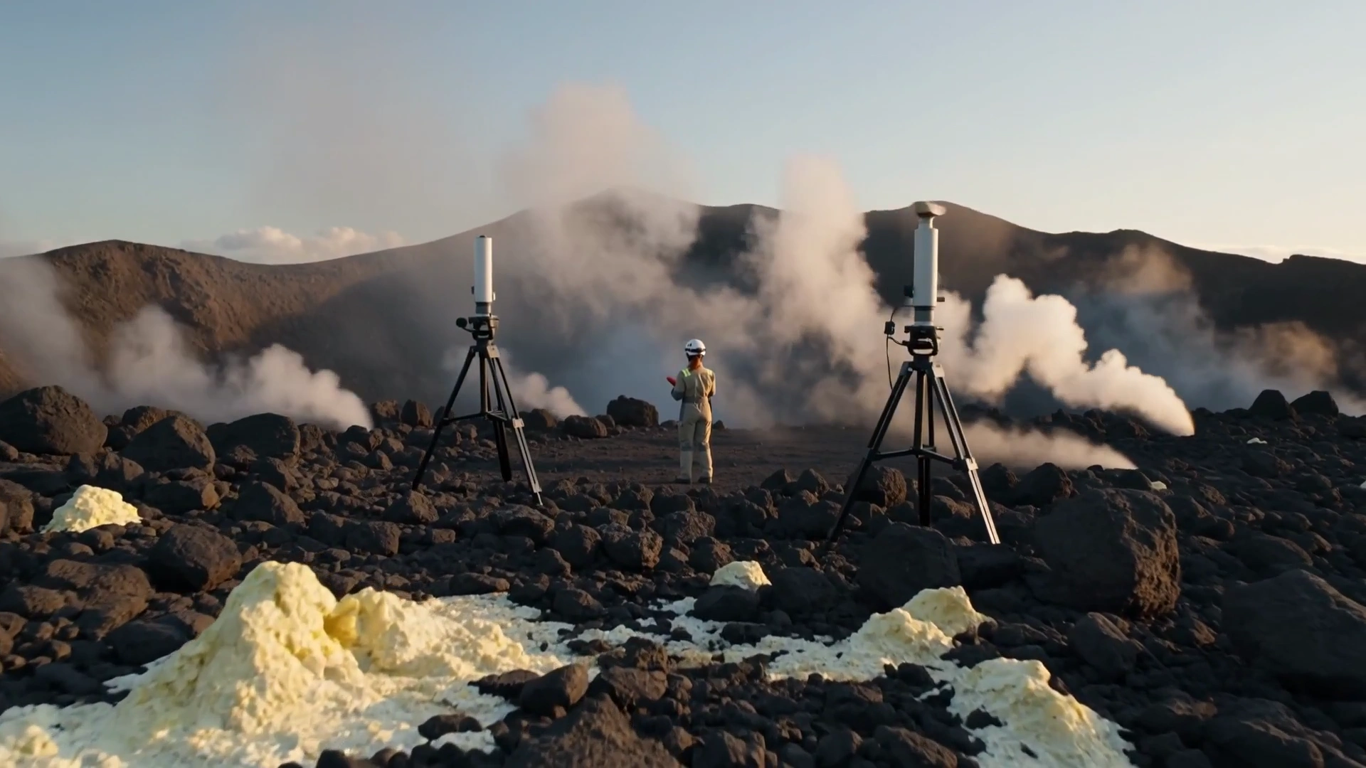 Thermal Readings Taken Inside a Hissing Steam-Filled Crater