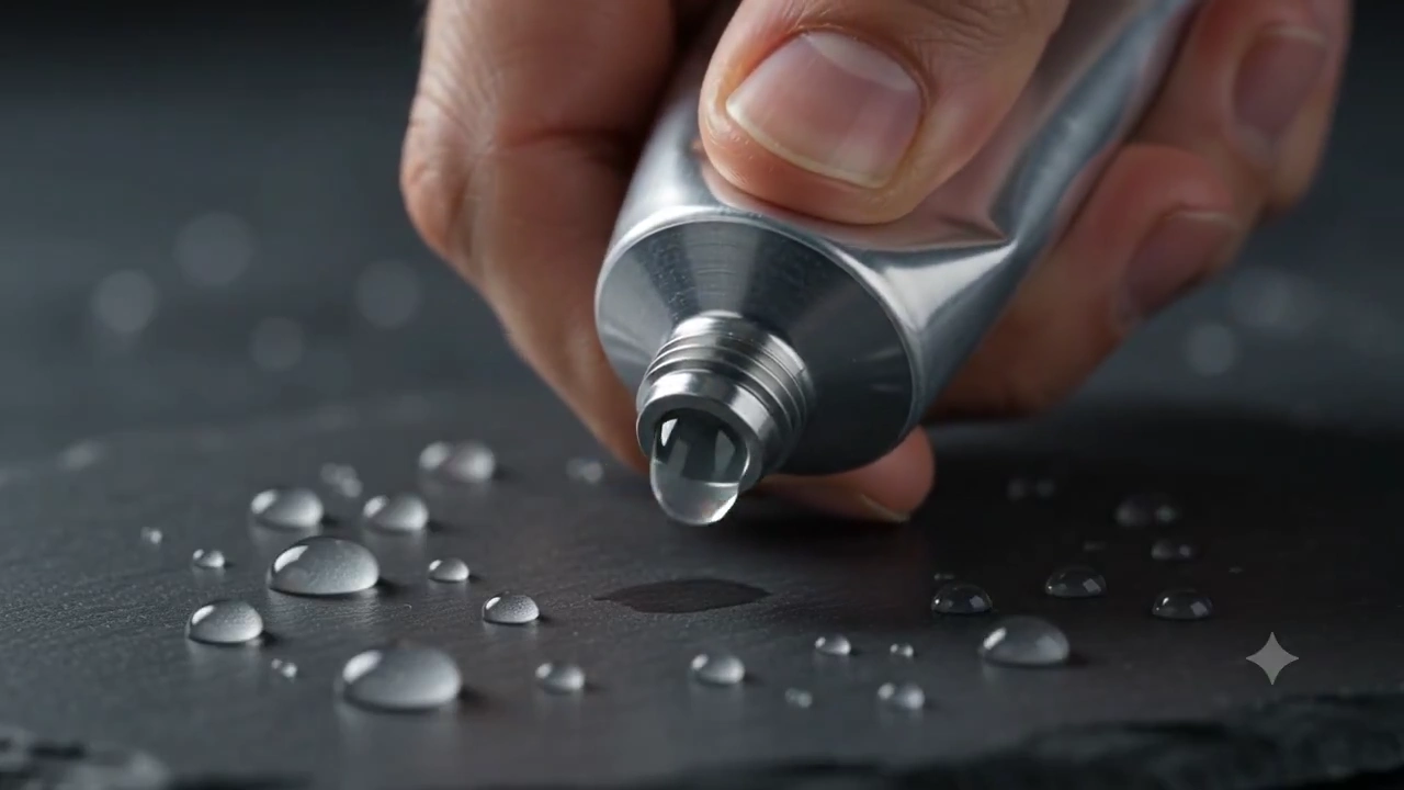Macro Magic: Squeezed Gel Becomes a Glossy Miniature Octopus