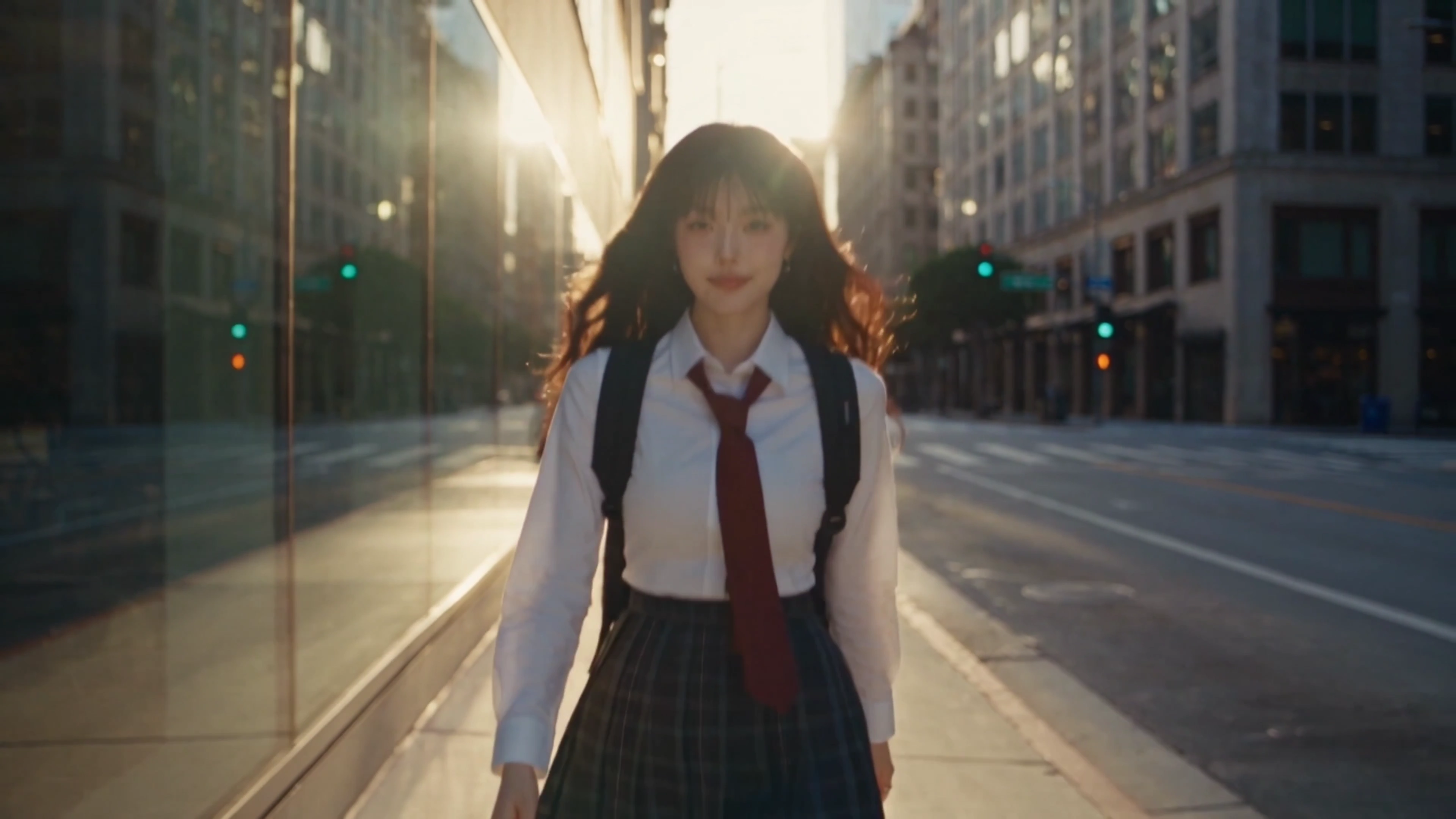 Urban Fashion Alchemy: One Woman's Cinematic Style Metamorphosis