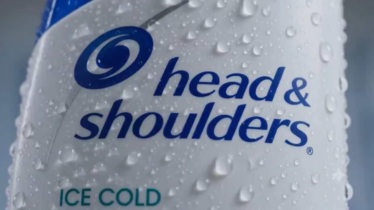Frozen Product Shots Showcase Cool Menthol Shampoo's Soothing Freshness