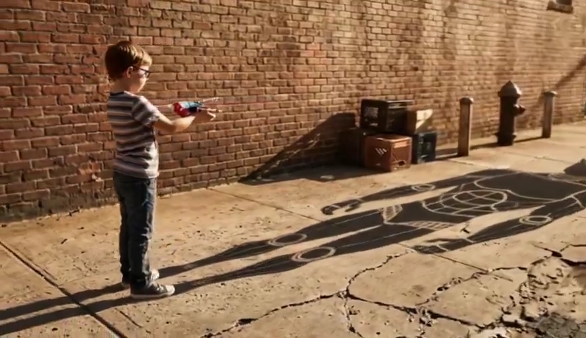 Kid Authors' Shadows Reveal Legendary Heroes in Photoreal Grid