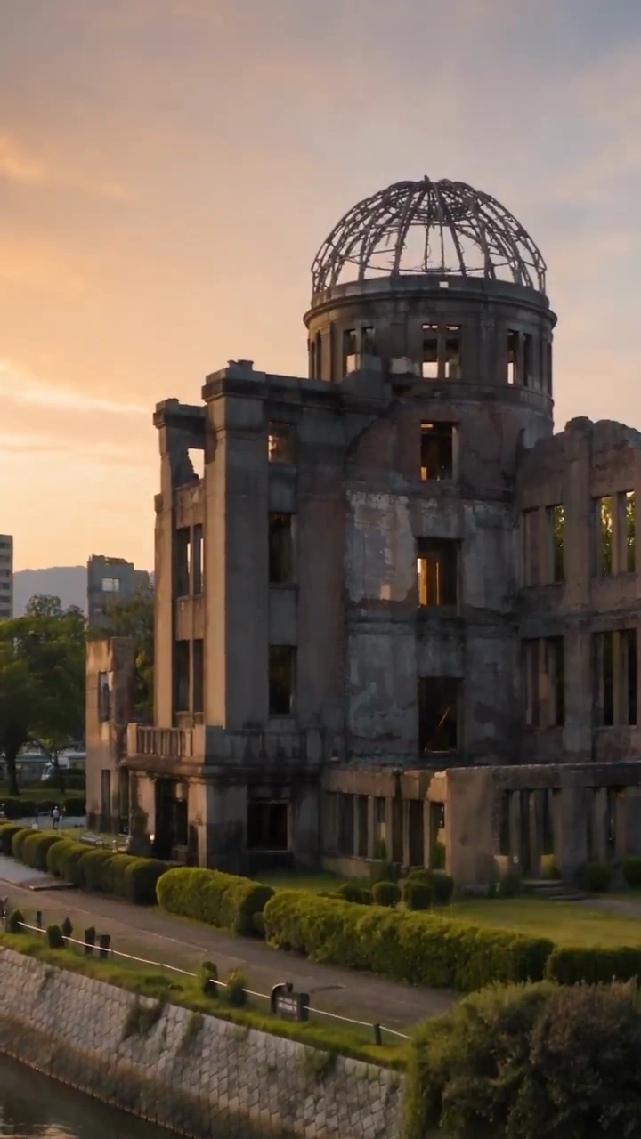 Reflective Walk Through Atomic Ruins and Peace Parks