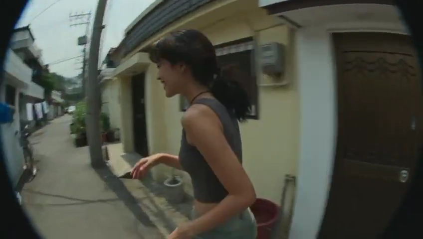 Grainy Home Video Captures a Young Woman's Playful Errand
