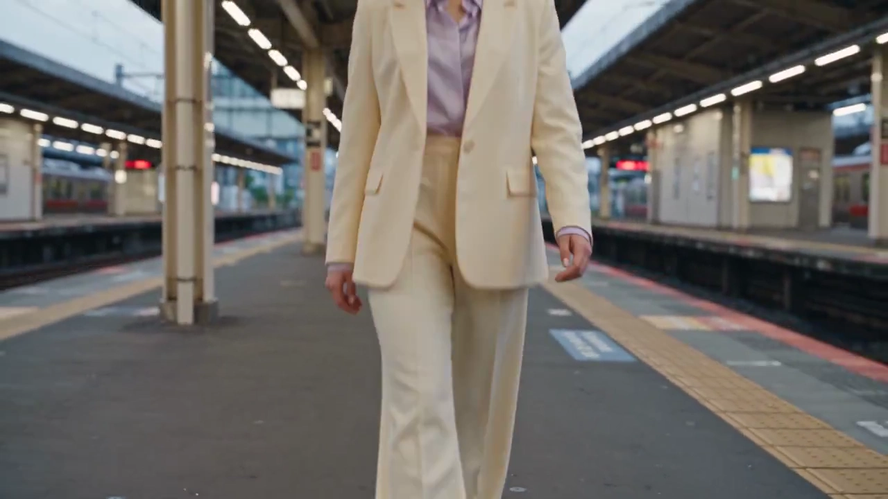 Fashionista's Finger Snap Morphs Tokyo Platform into Dreamlike Scenes