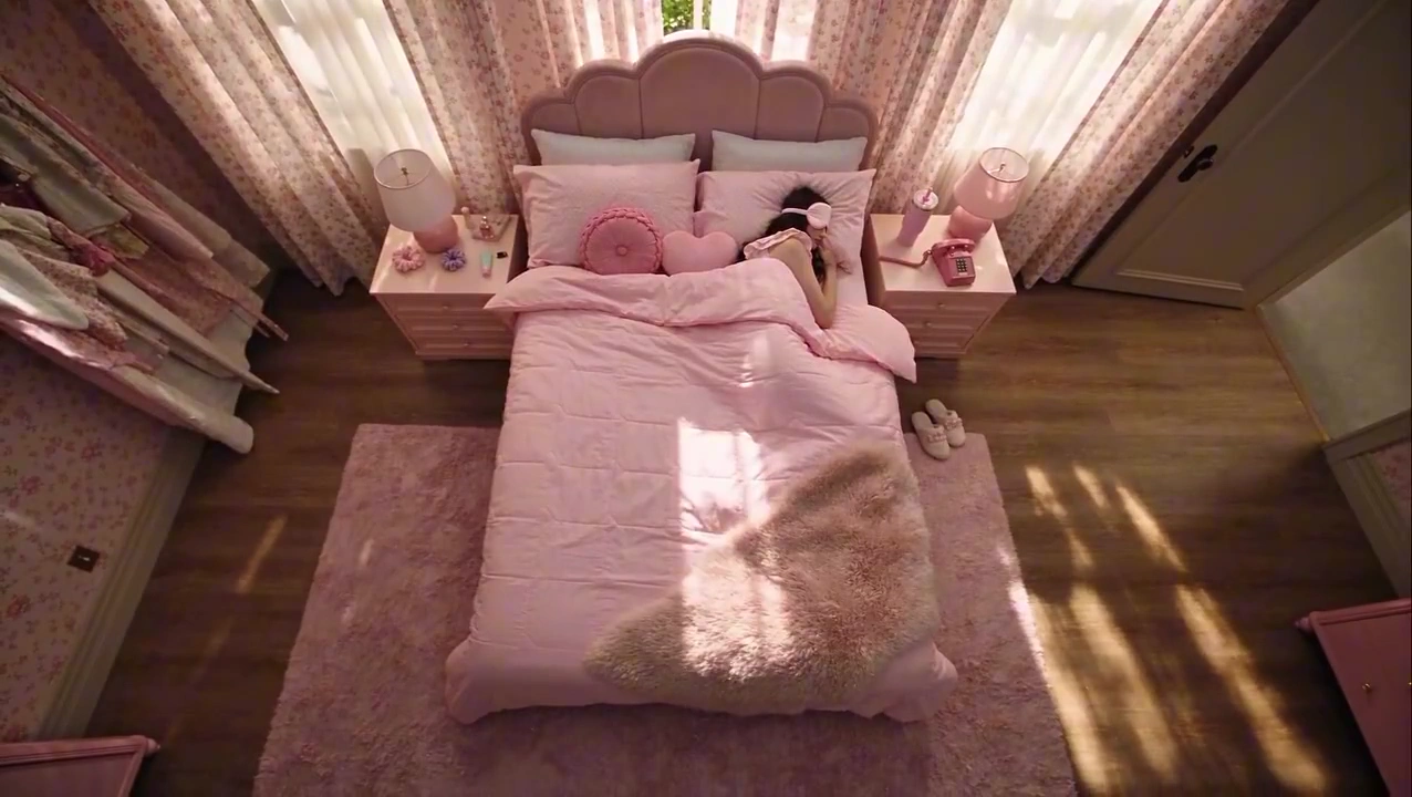 Pastel Pink Morning Ritual Unfolds Into a Vintage Vanity Glow-Up