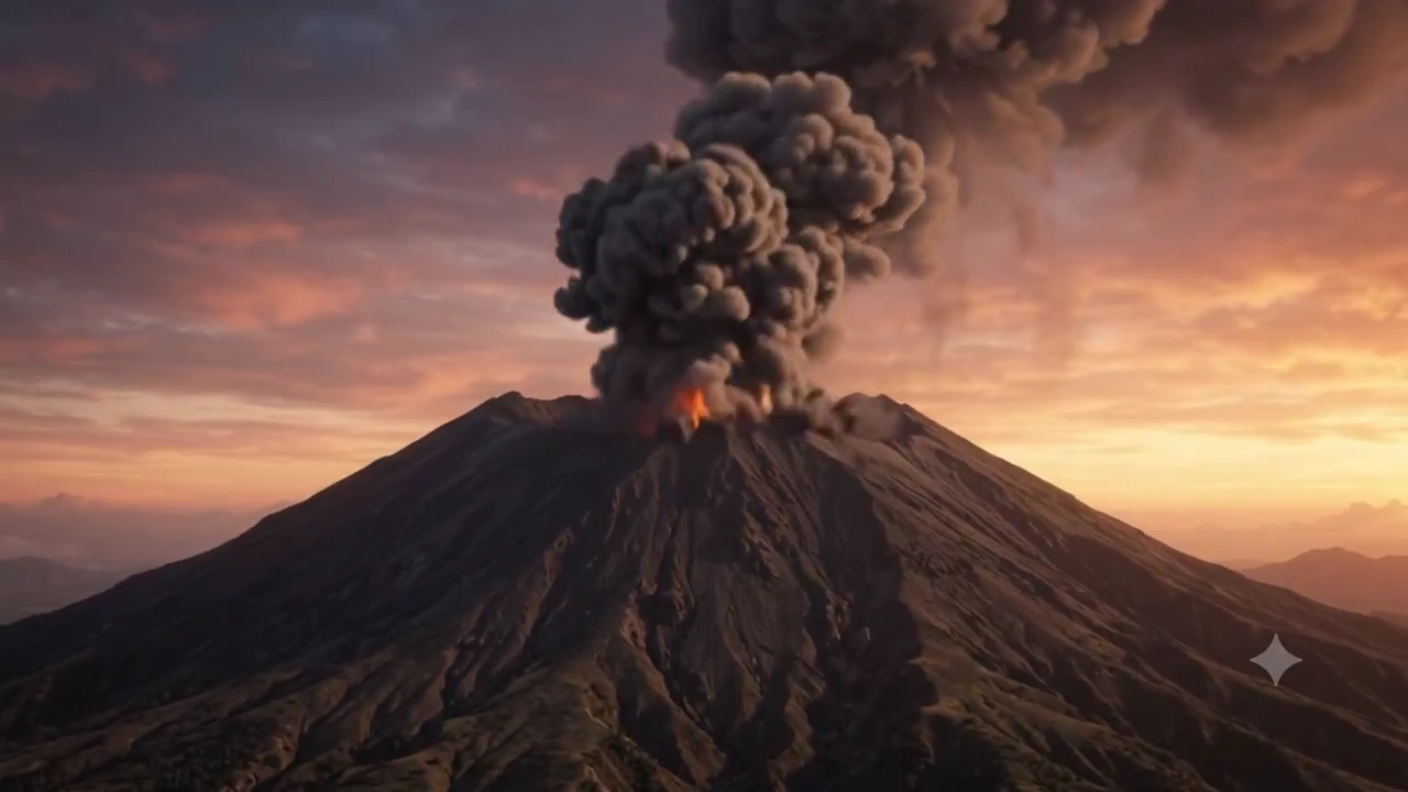 When the Mountain Awakens, Lightning and Lava Devour the Horizon