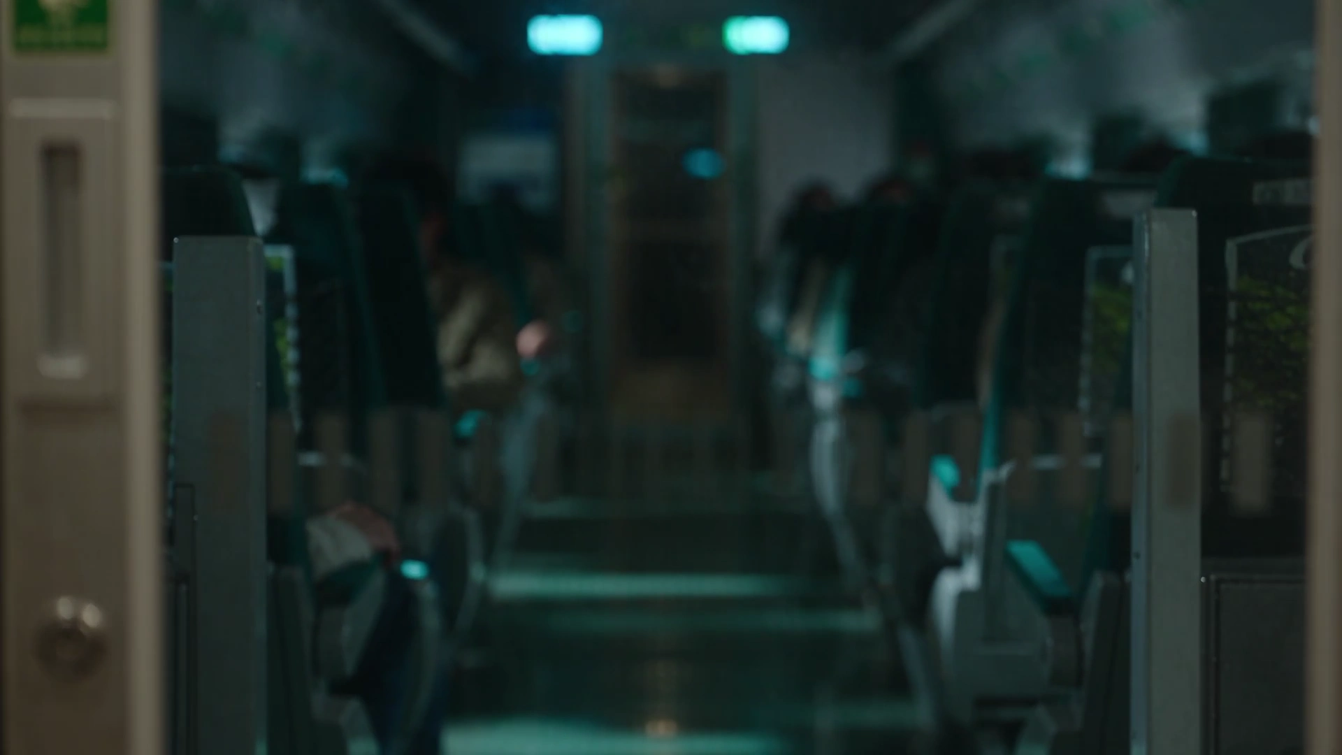 Woman Battles Zombies on a Train After Glass Barrier Shatters