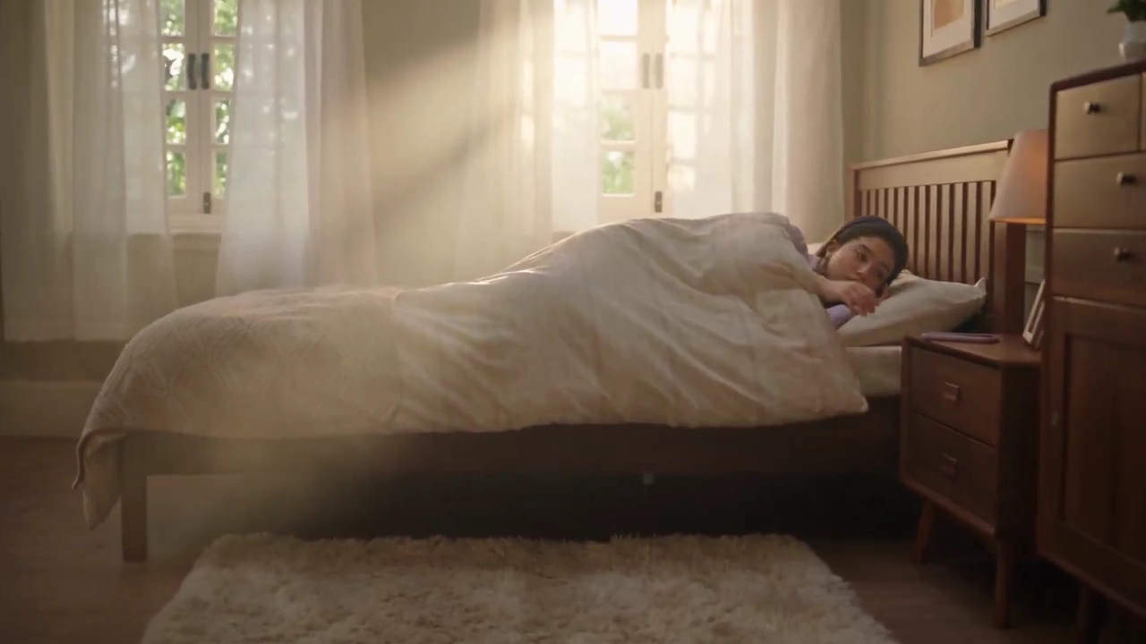 Young Student's Cozy Morning Routine Before Heading to College
