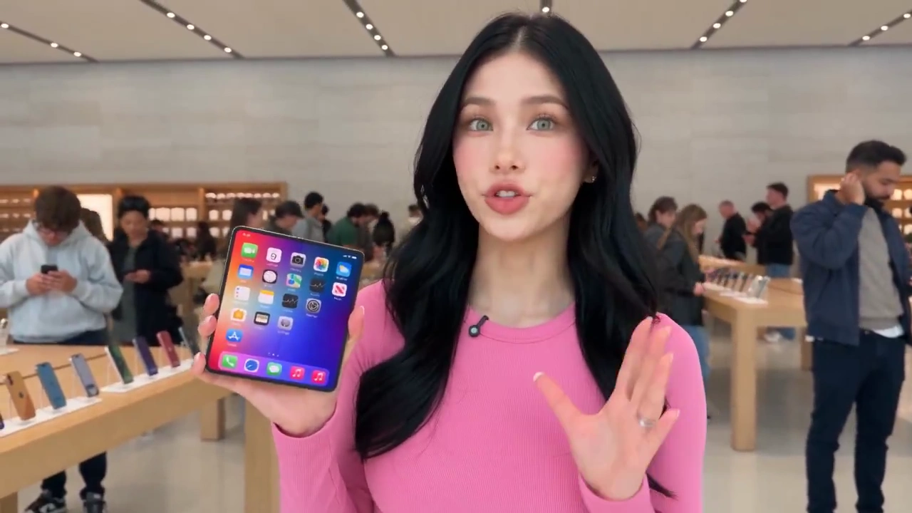 Pink-Top Vlogger Tests iPhone Until It Slips on Store Floor