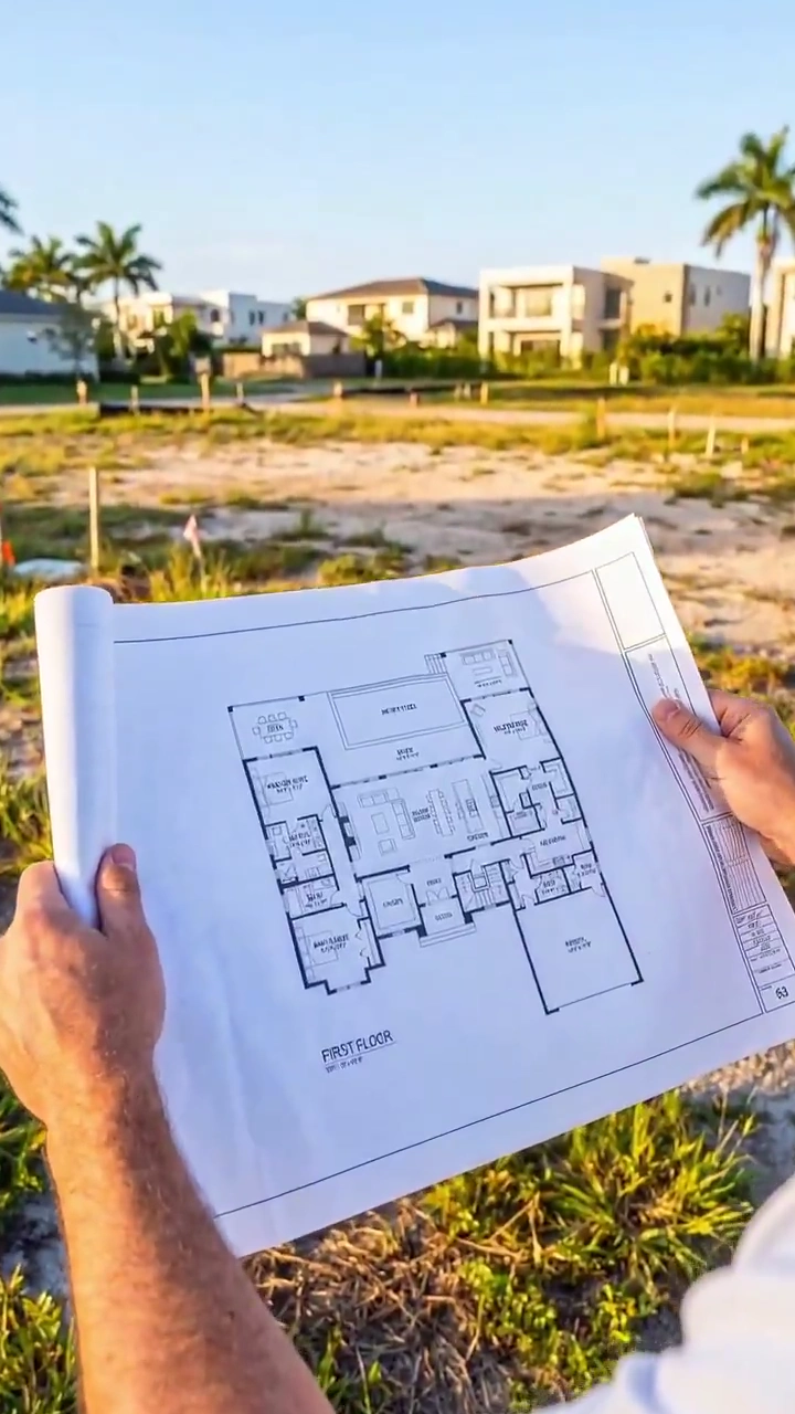 Blueprint to Paradise: Modern Villa Construction Told in Vertical Drone Footage