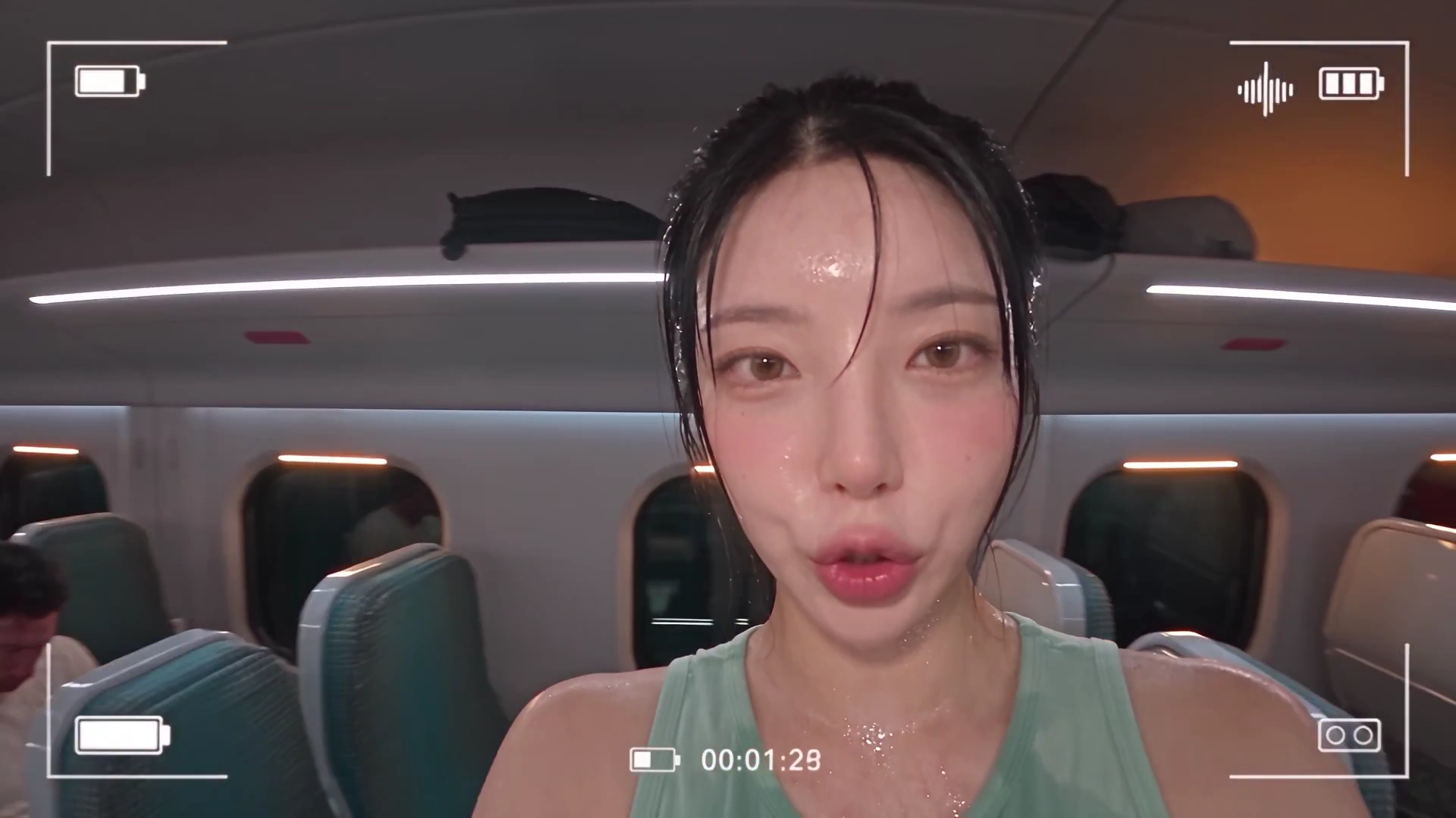 Frightened Vlogger Films Night Train Outbreak Through Fisheye Lens