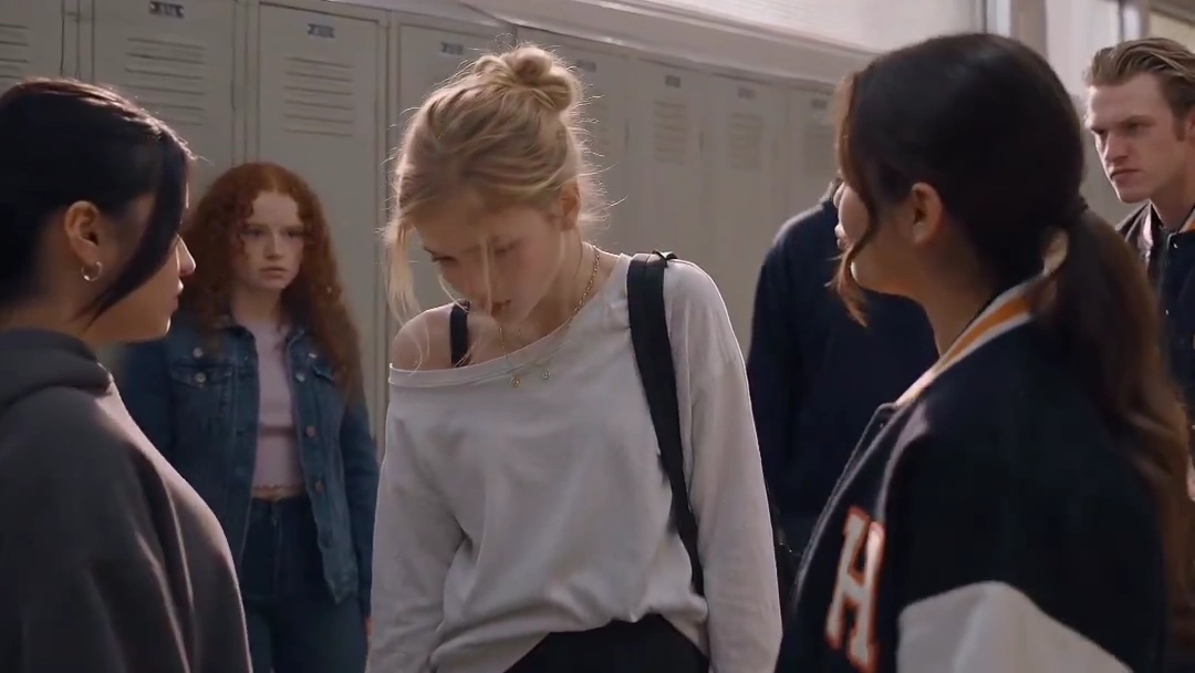 Mysterious Glowing Force Transforms High School Hallway in Cinematic Moment