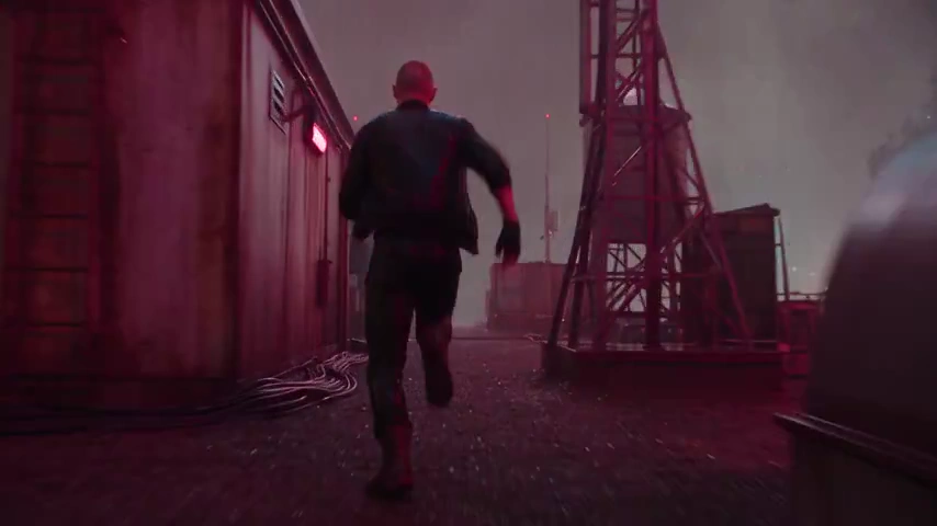Cyberpunk Chase Ends At Tower Edge Under Flickering Neon