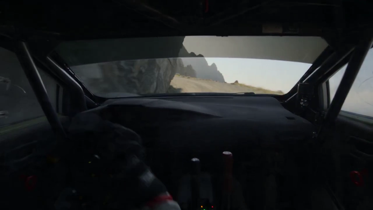 High-Speed Cockpit POV Races Against a Deadly Alpine Rockslide