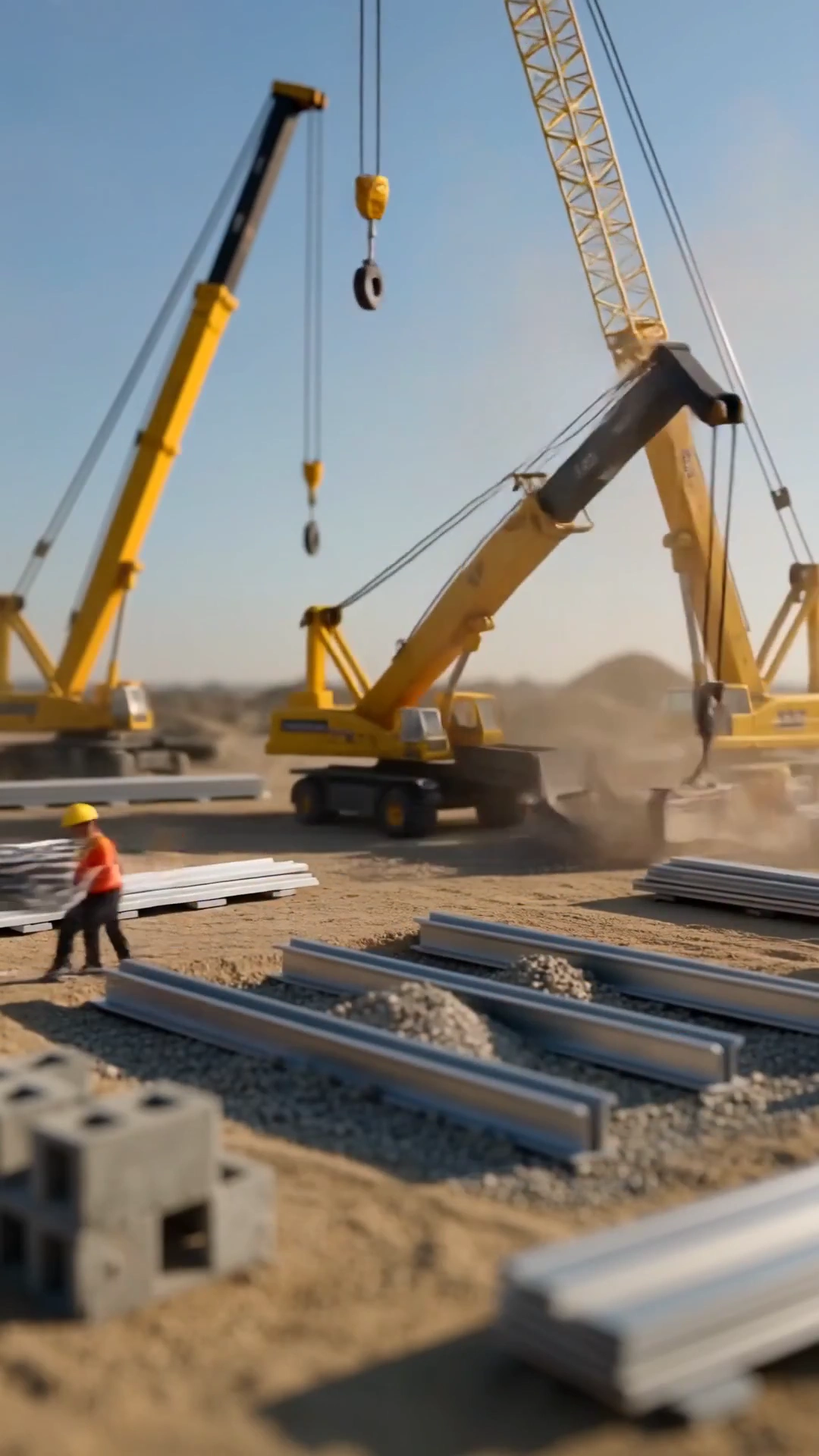 Miniature Burj Khalifa Rises as Tiny Crews Place Glass and Spire