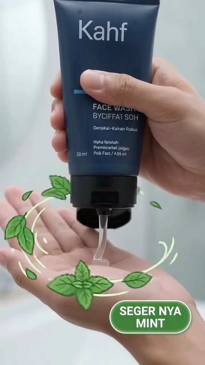 Mint Foam Erupts From Kahf Cleanser for Instant Brightening Effect