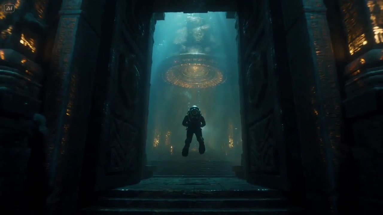 Floating Artifact Triggers Cataclysm Inside a Submerged Ancient Temple