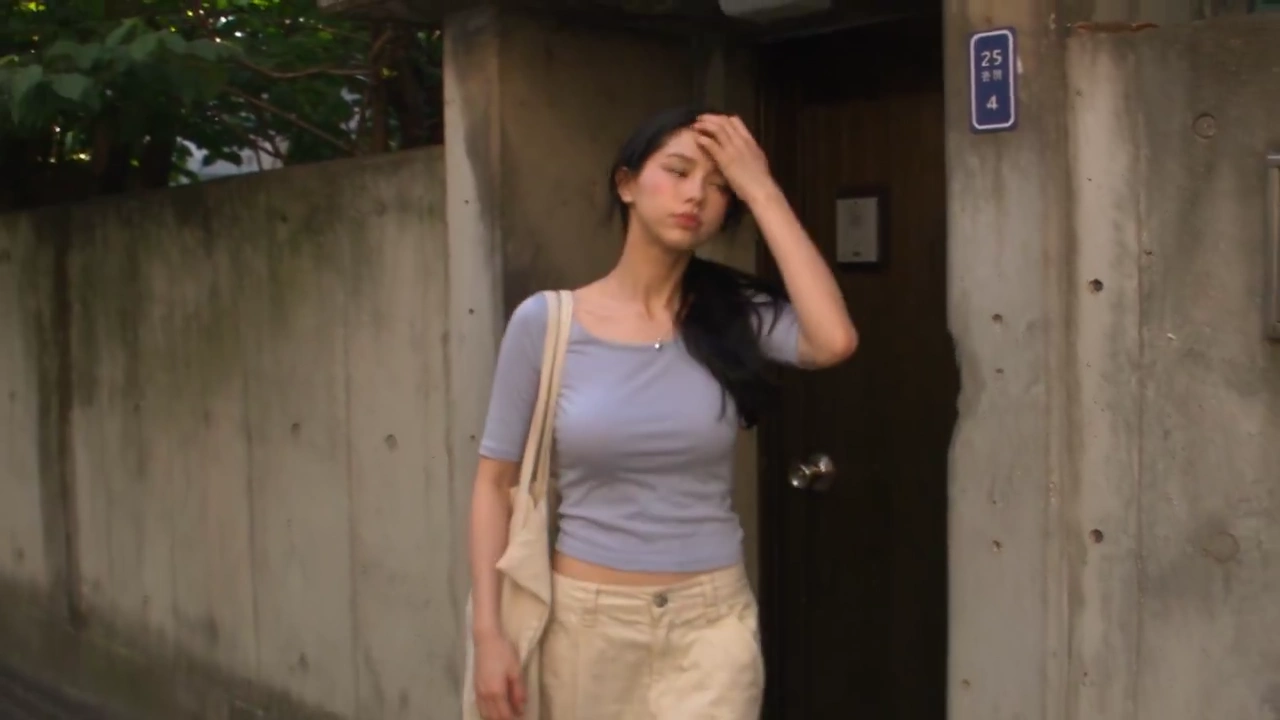 Candid Seoul Stroll Shows Woman Buying Coconut Drink At Dusk
