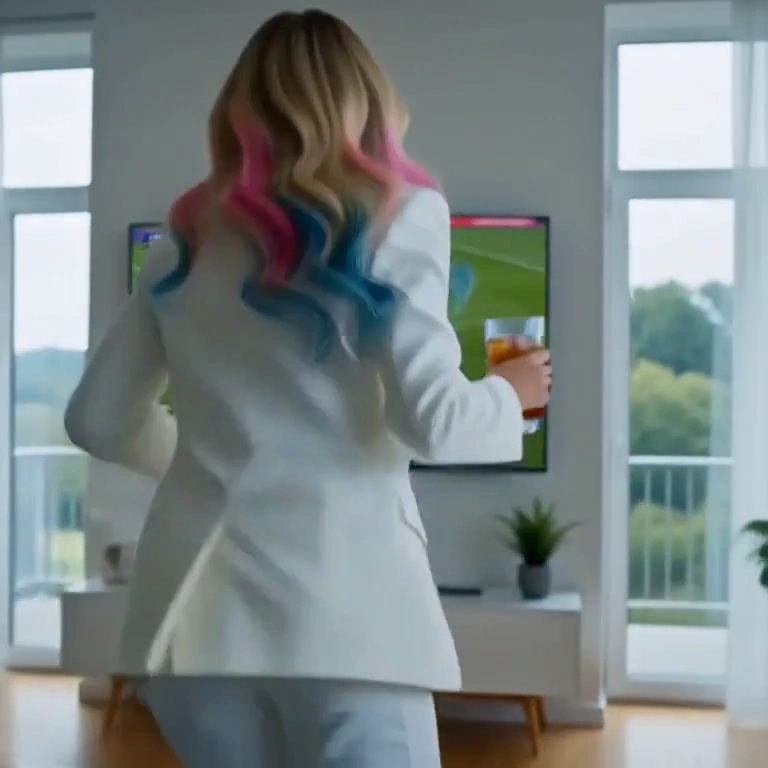 Glowing Shockwaves Pull Her From Couch Into Live Soccer Match