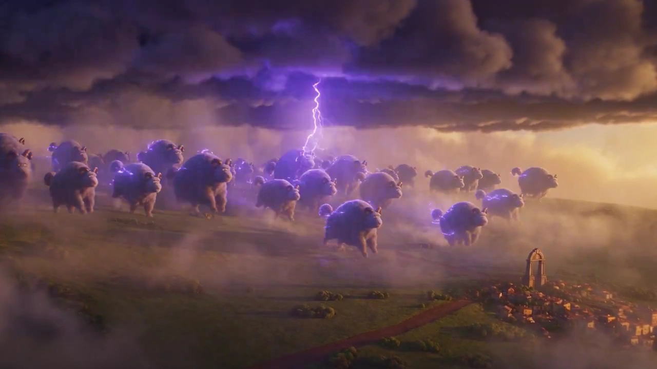 Whistling Boy Herds Storm Beasts Toward Weather Gate In Sky Pasture