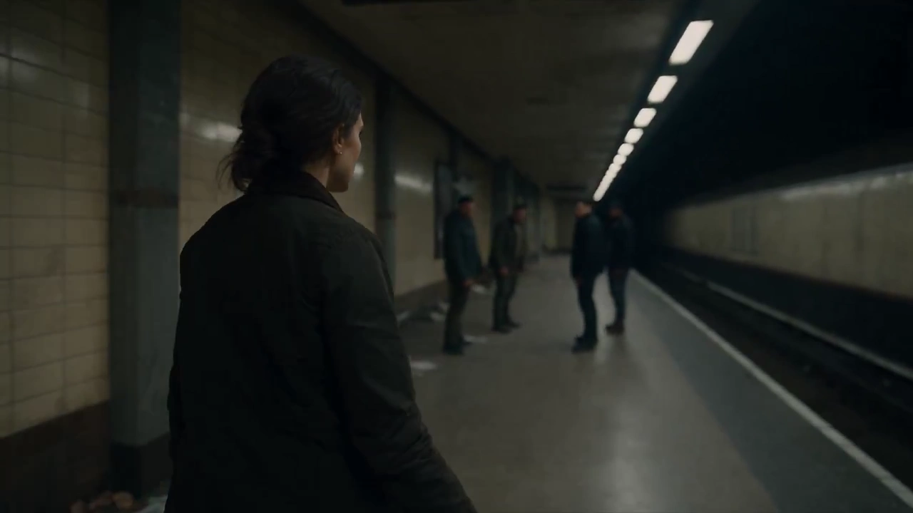 She Redirects Three Attackers as Train Lights Sweep the Platform