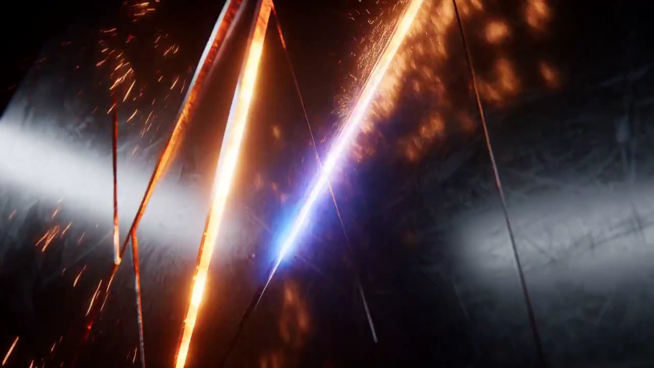 Molten Metal Fragments Assemble Into Lethal BLADE Logo Sequence