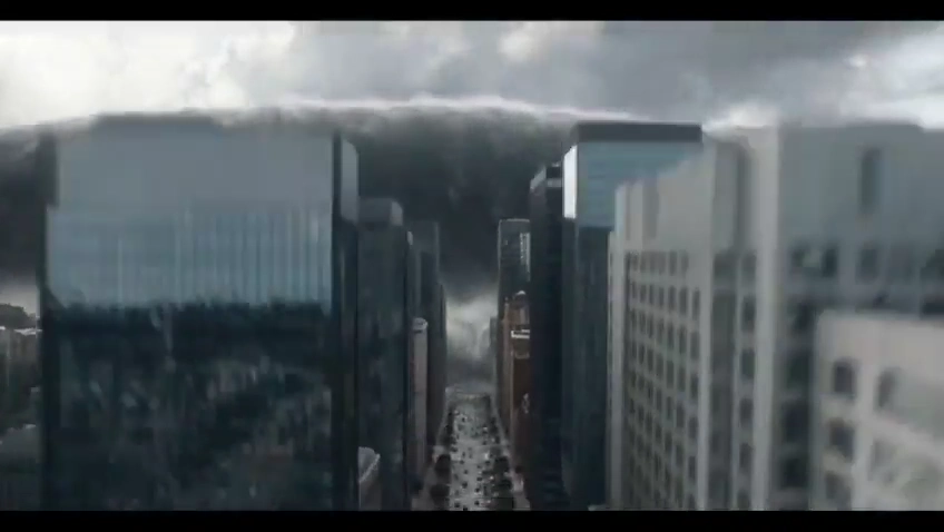 Stormy Sky Unleashes Apocalyptic Flood Carrying Ship Into Urban Streets