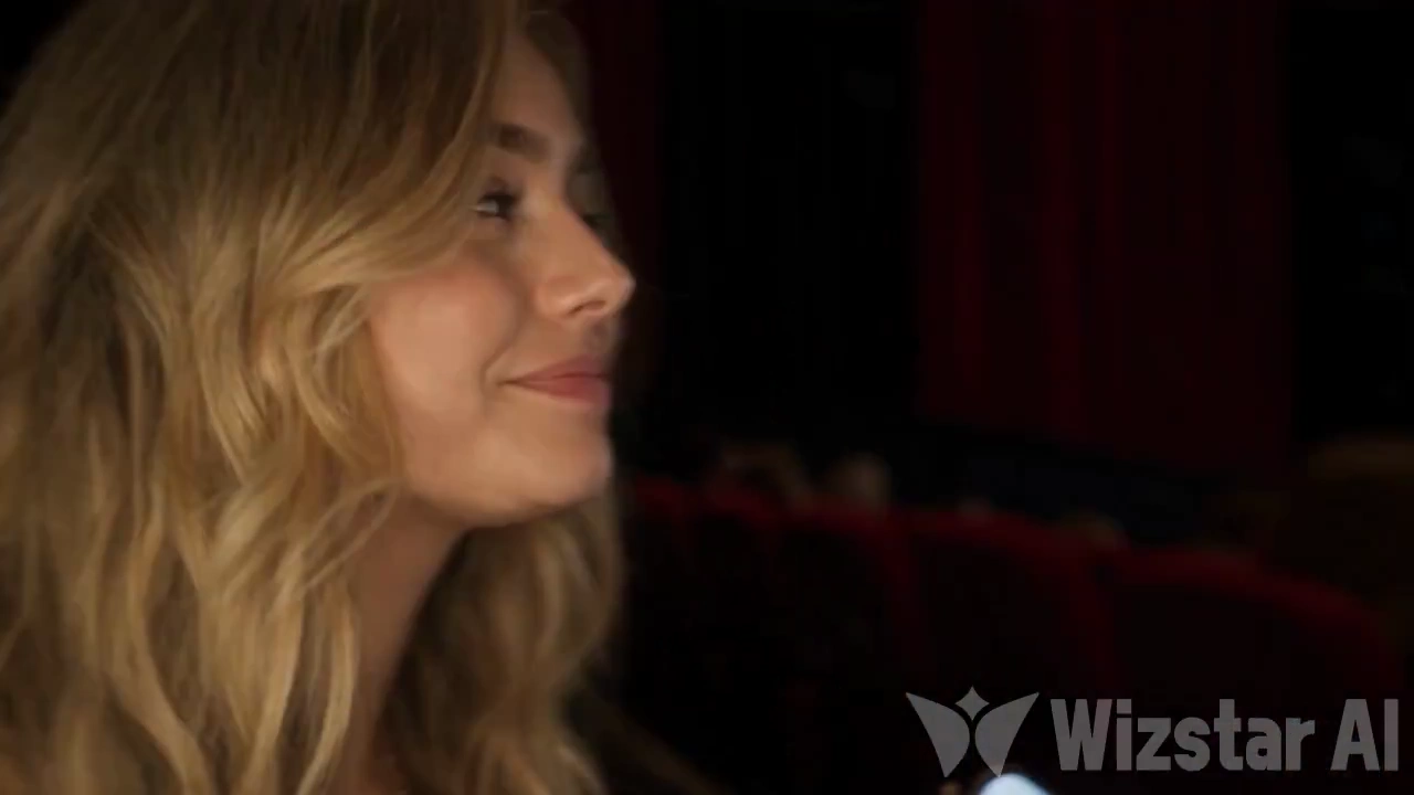 Woman Films Herself Then Captures Warrior Emerging From Projection Curtain