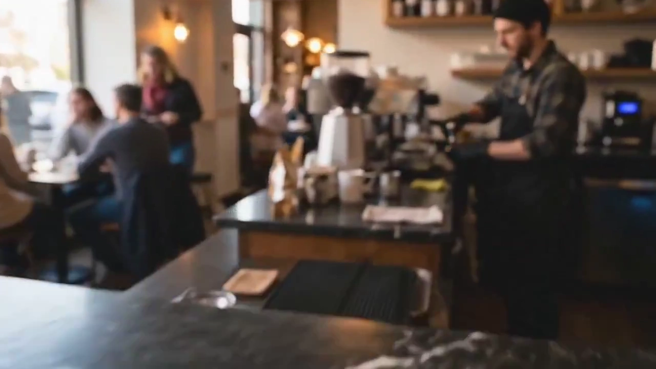 AI-Crafted Café Scene Pours Velvety Espresso Under Golden Light