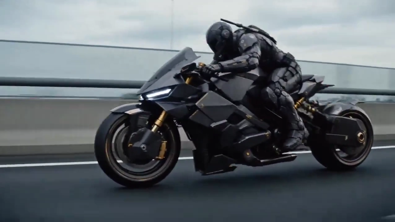 Midnight Highway Duel: Transforming Bike and Supercar Race Through Tunnels