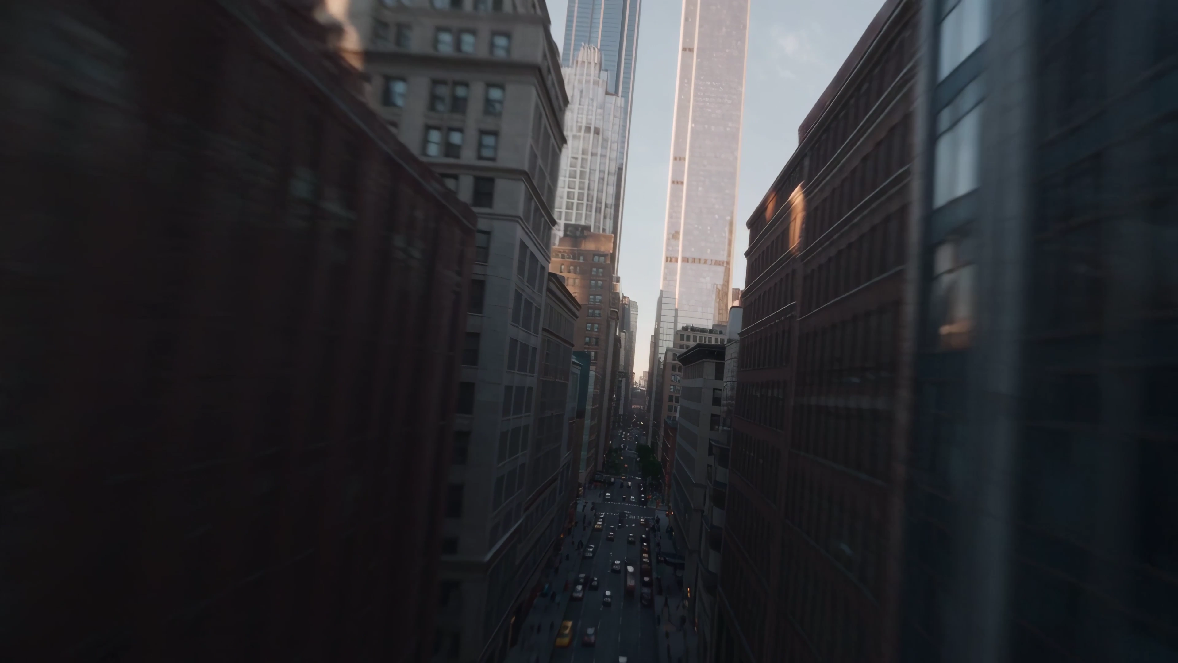 City Streets Twist Skyward as Buildings Become Paper Crane