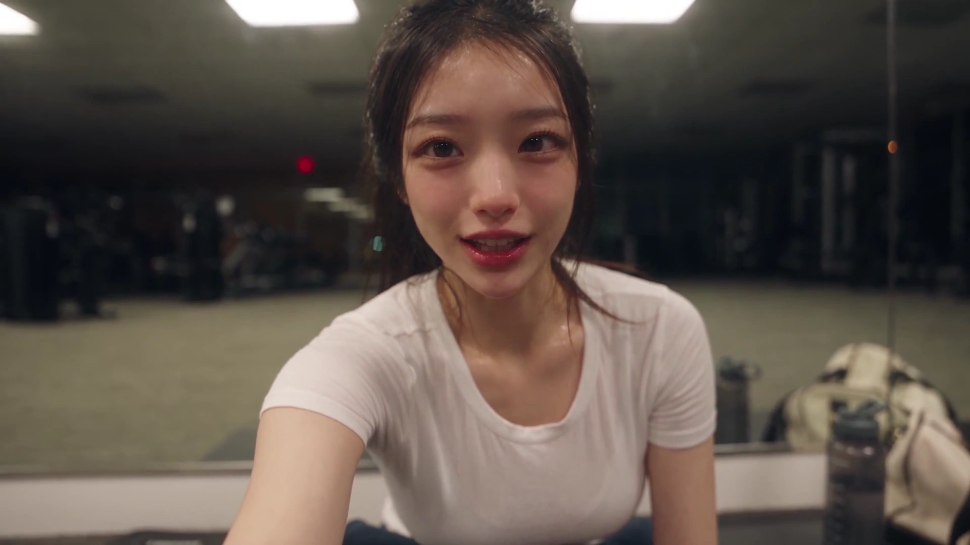 Exhausted Idol Wraps Up Her Last Evening Gym Session