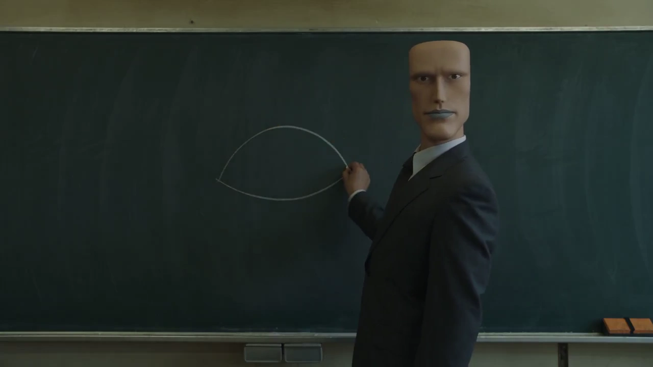 Reversed Teacher Watches Students Draw Their Own Horrors