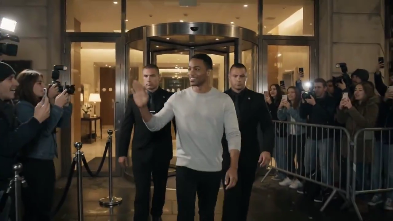 Celebrity Abkr Waves To Cheering Crowd Before Speedy Getaway