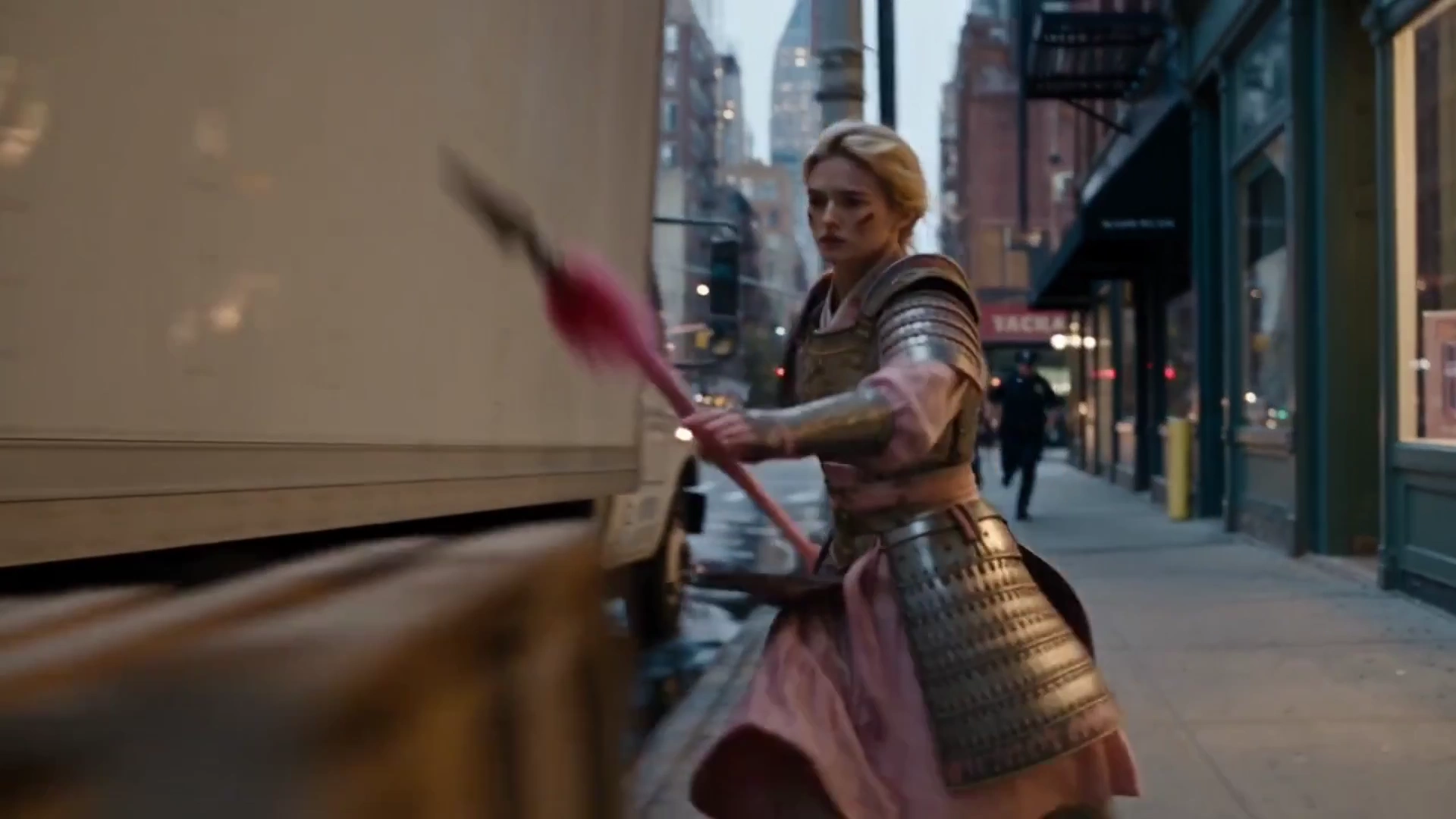 Pink General Escapes Cops by Pole Vaulting Between Old Industrial Rooftops