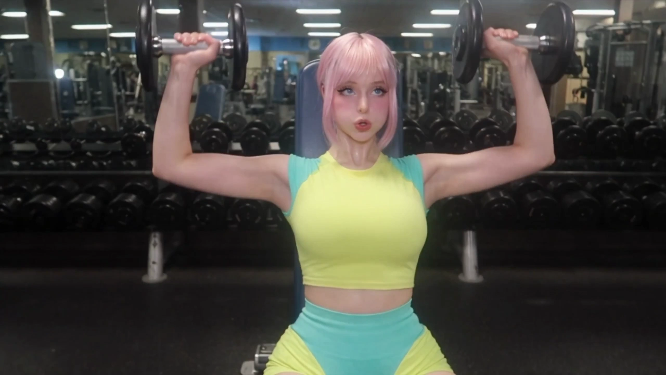 Gym Vlog: Sharon's Upper Body Routine Becomes a Funny Strength Struggle