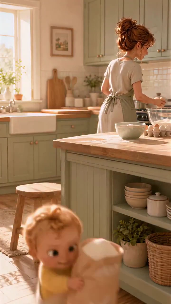 Adorable Baby Ruins Baking Day With Giant Flour Explosion