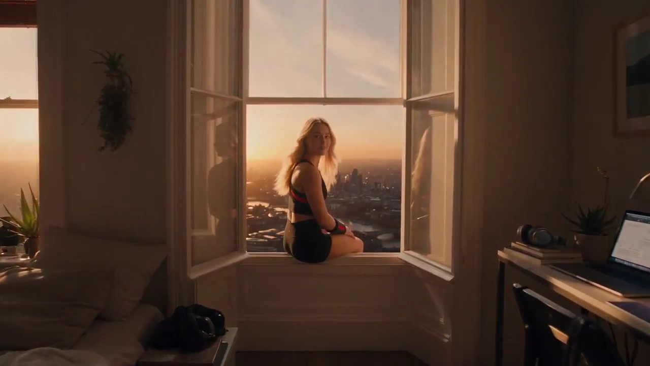 Woman Grapples Across London Rooftops in 30-Second Cinematic Adventure