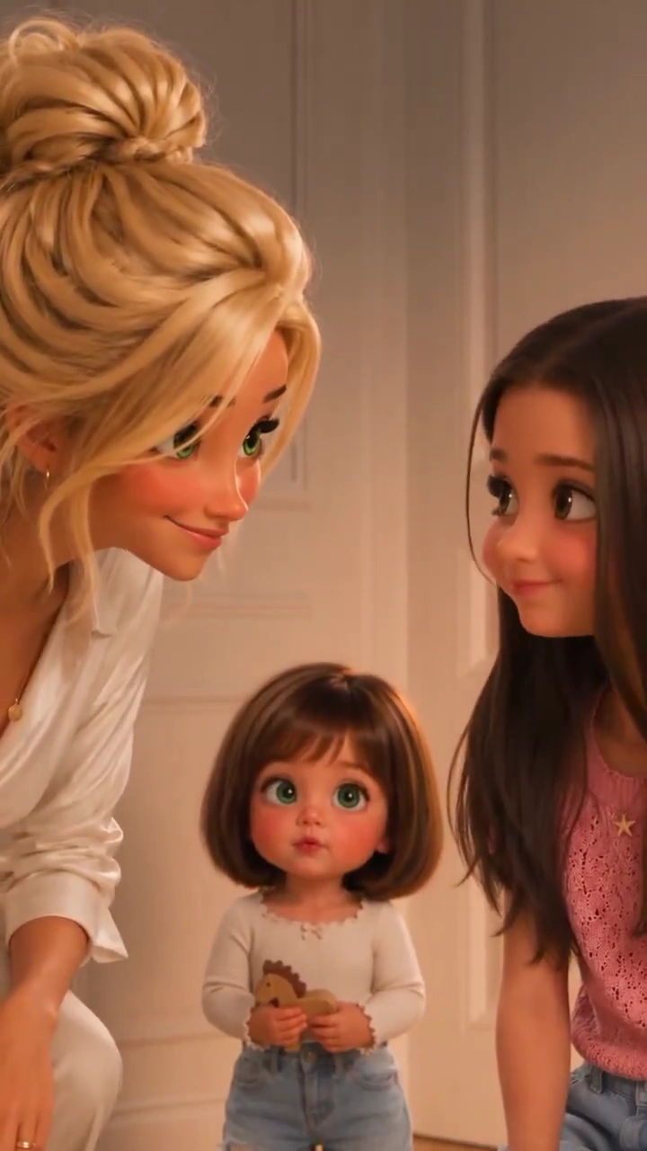 Sassy Toddler's Vanity Mirror Moment Sparks Delightful 3D Animation