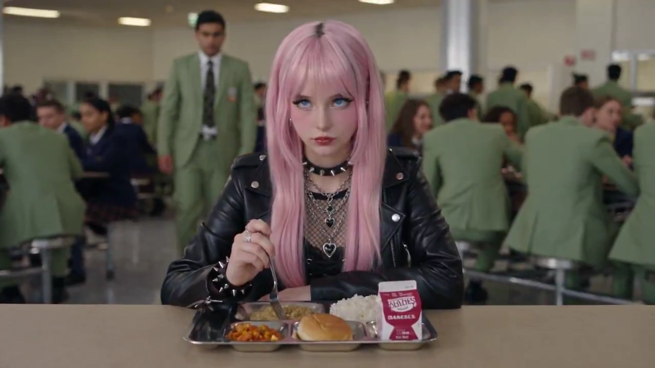Leather-Jacketed Fighter Silences Arrogant Rivals in Academy Cafeteria