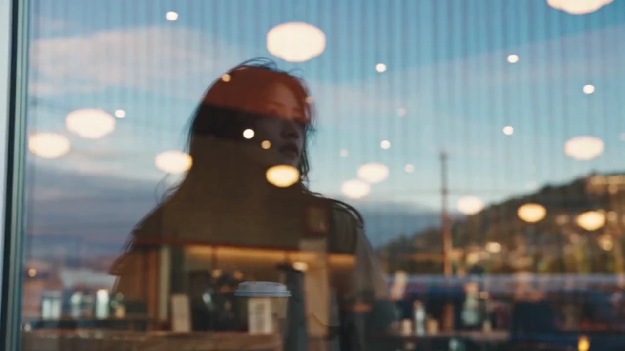 Coastal City Dream: Barista Coffee and a Cruise Ship Horizon