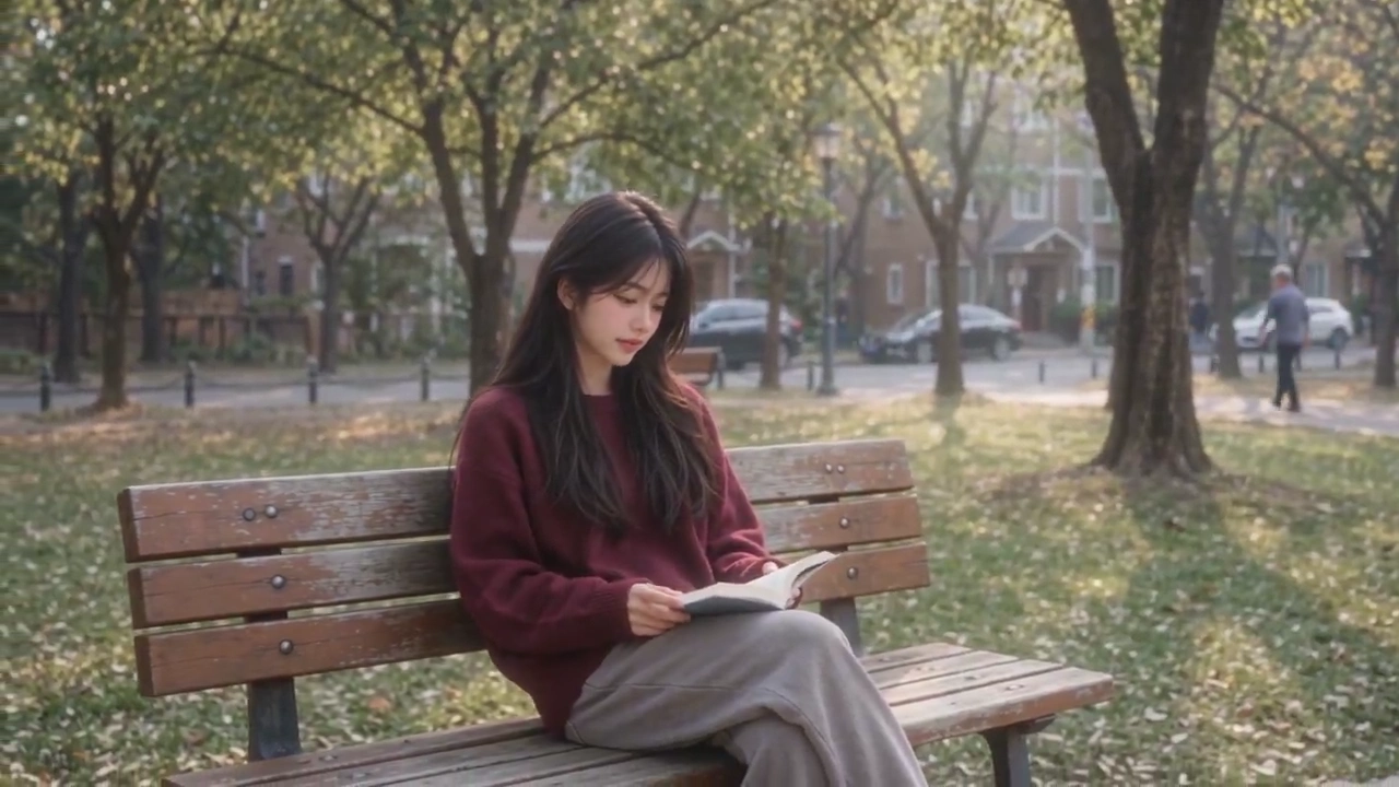 She Finds a Crooked Smiley Hidden Between Book Pages