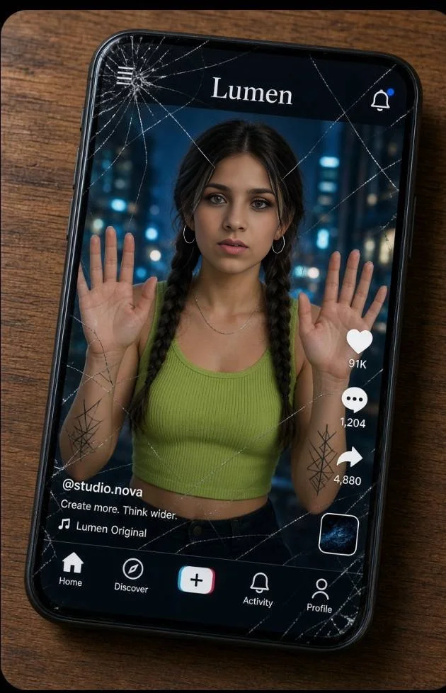 Cracked Phone Reveals Woman Trapped Inside Lumen Video Feed